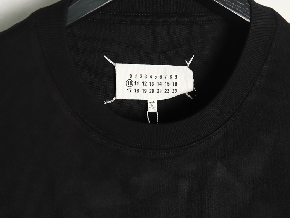 Maison Margiela geometric numbers embroidered short-sleeved T-shirt TSK2