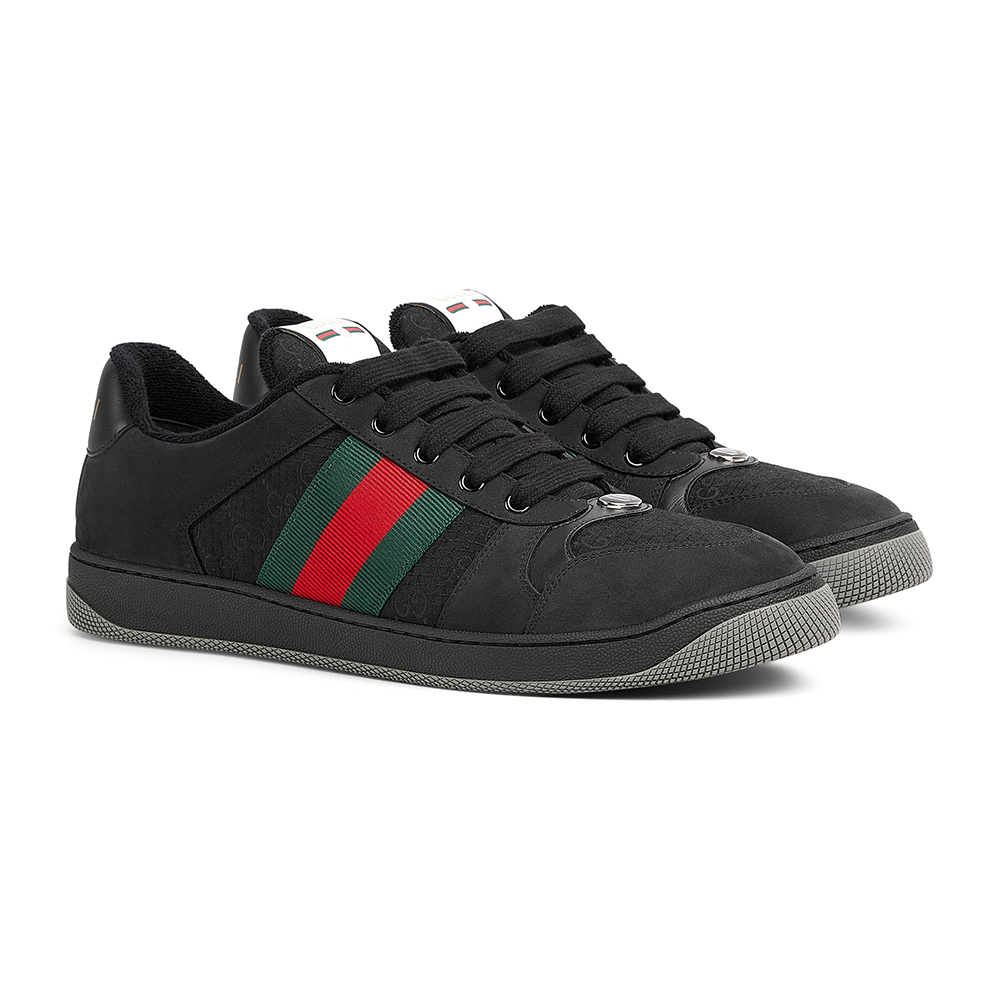 Gucci GG Screener 'GG Canvas - Black Green Red'