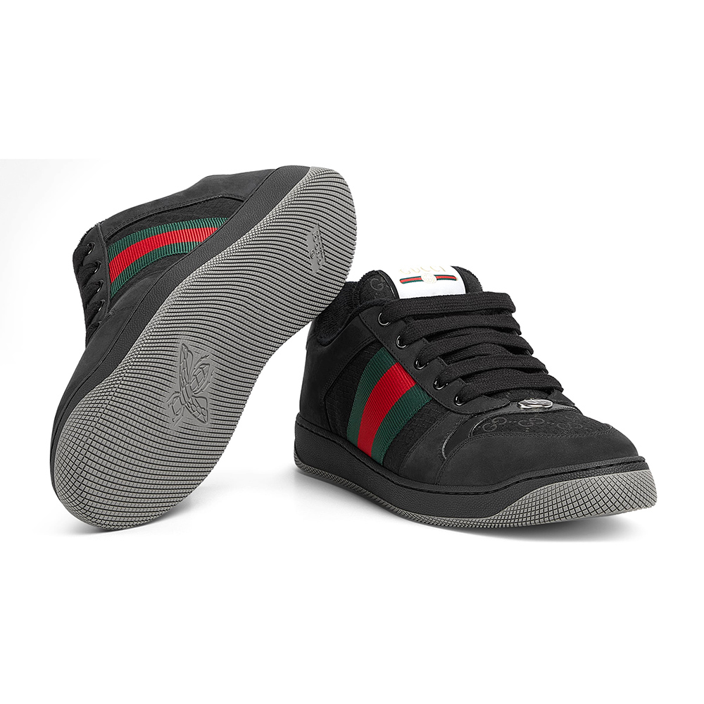 Gucci GG Screener 'GG Canvas - Black Green Red'