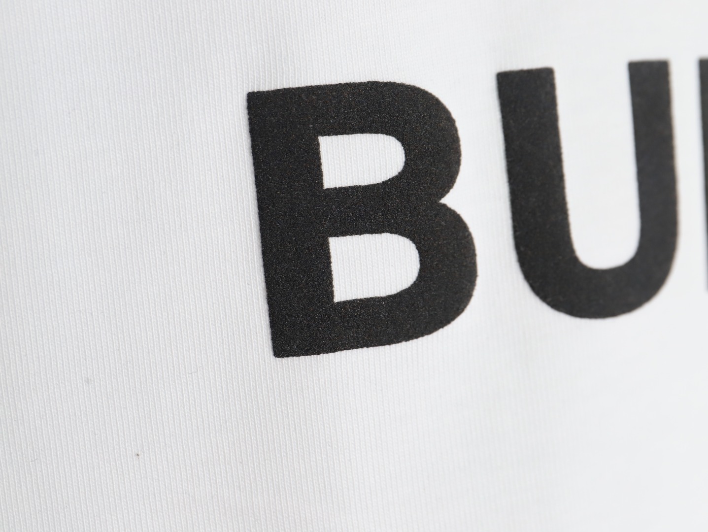 Burberry lettering logo print crew neck short sleeves