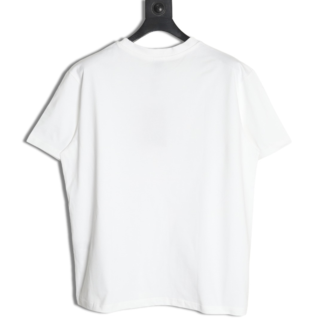 Burberry lettering logo print crew neck short sleeves