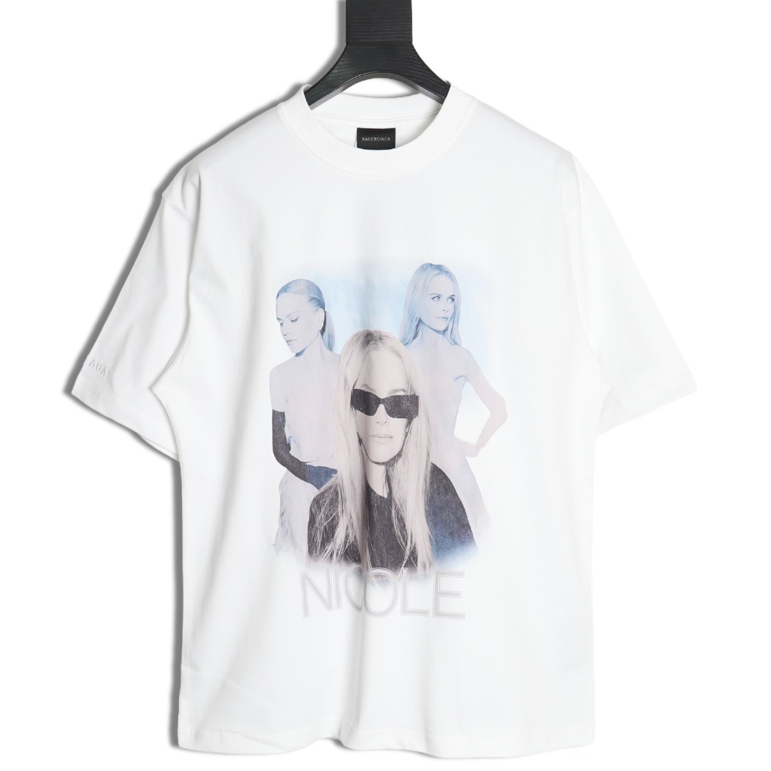 Balenciaga NICOLE Art Short Sleeve T-Shirt
