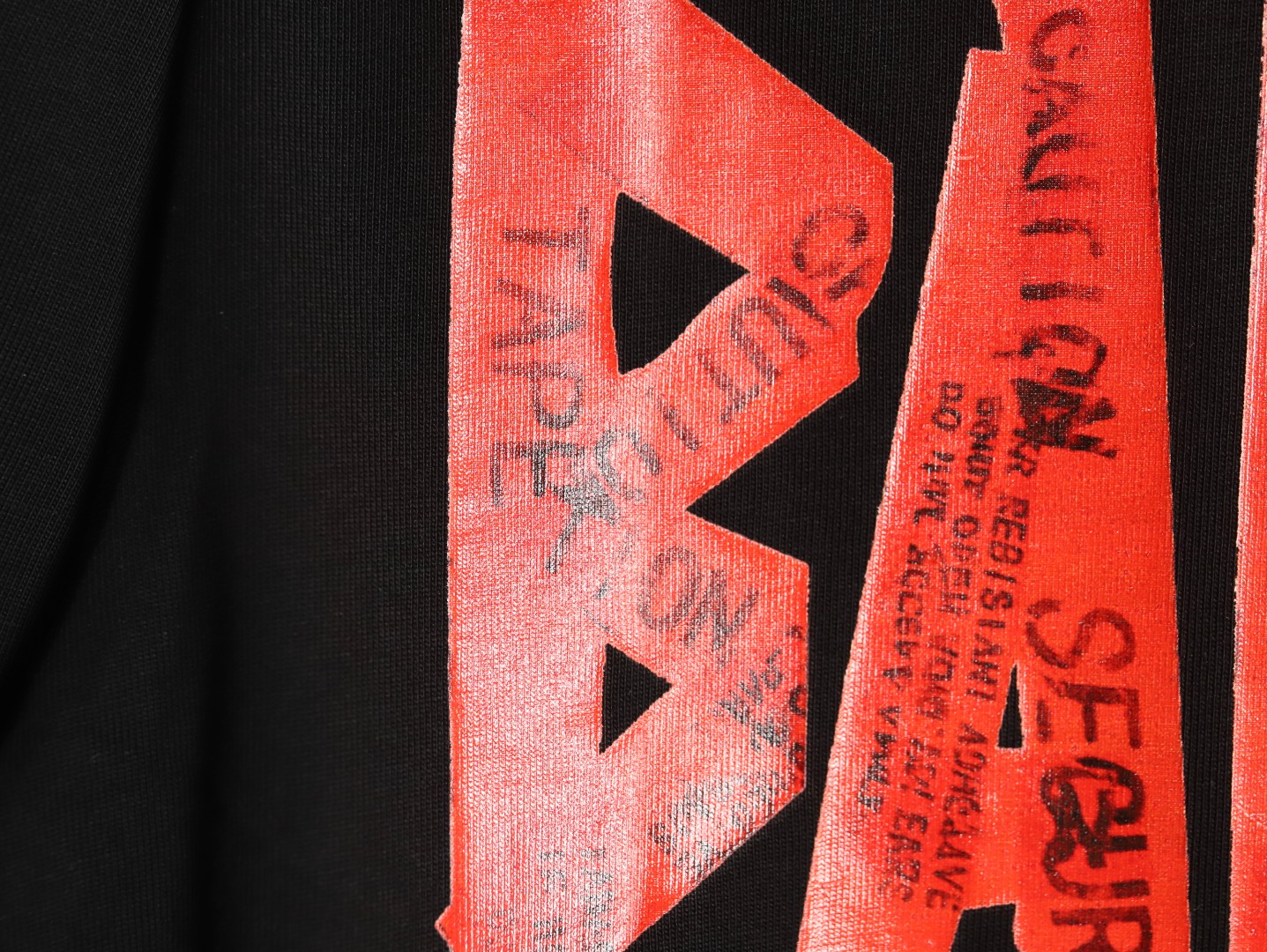 Balenciaga Tape Print Short Sleeve T-Shirt