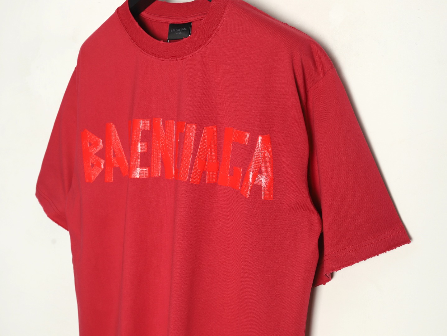 Balenciaga Tape Print Short Sleeve T-Shirt TSK1