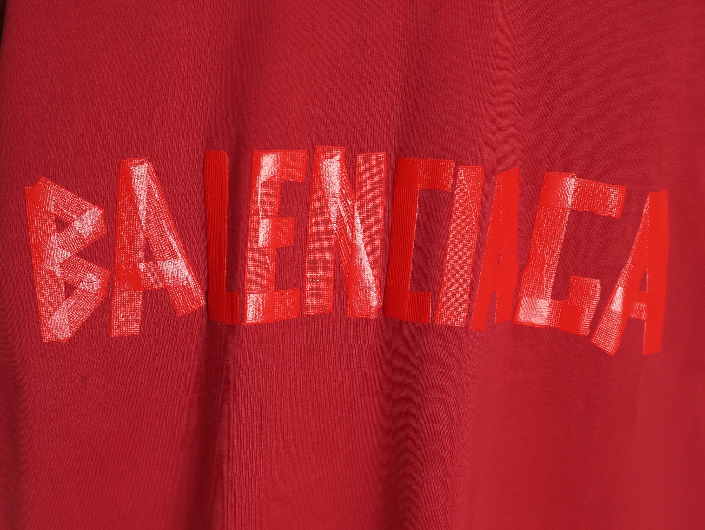 Balenciaga Tape Print Short Sleeve T-Shirt TSK1