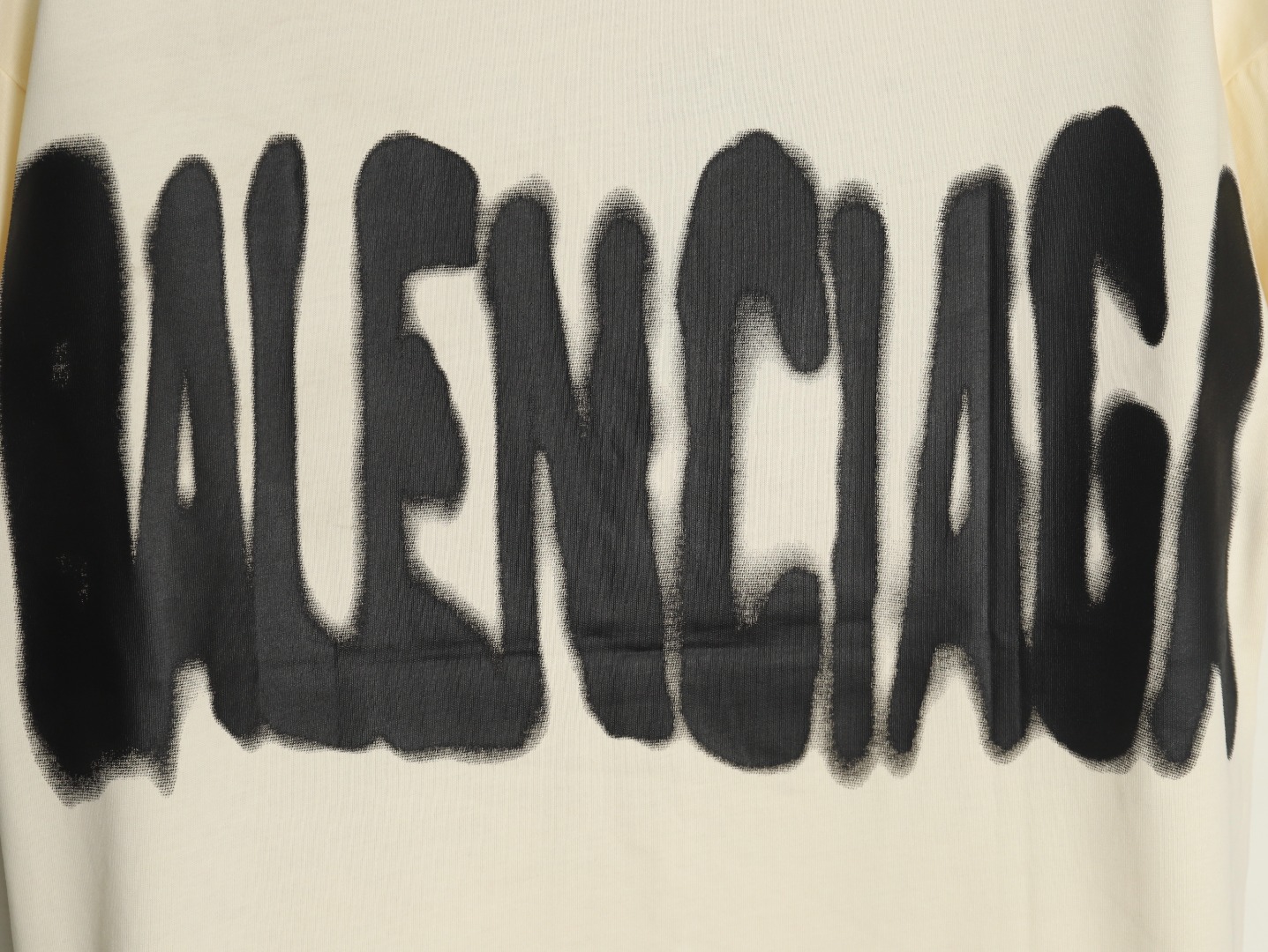 Gucci & Balenciaga joint graffiti letter print short-sleeve