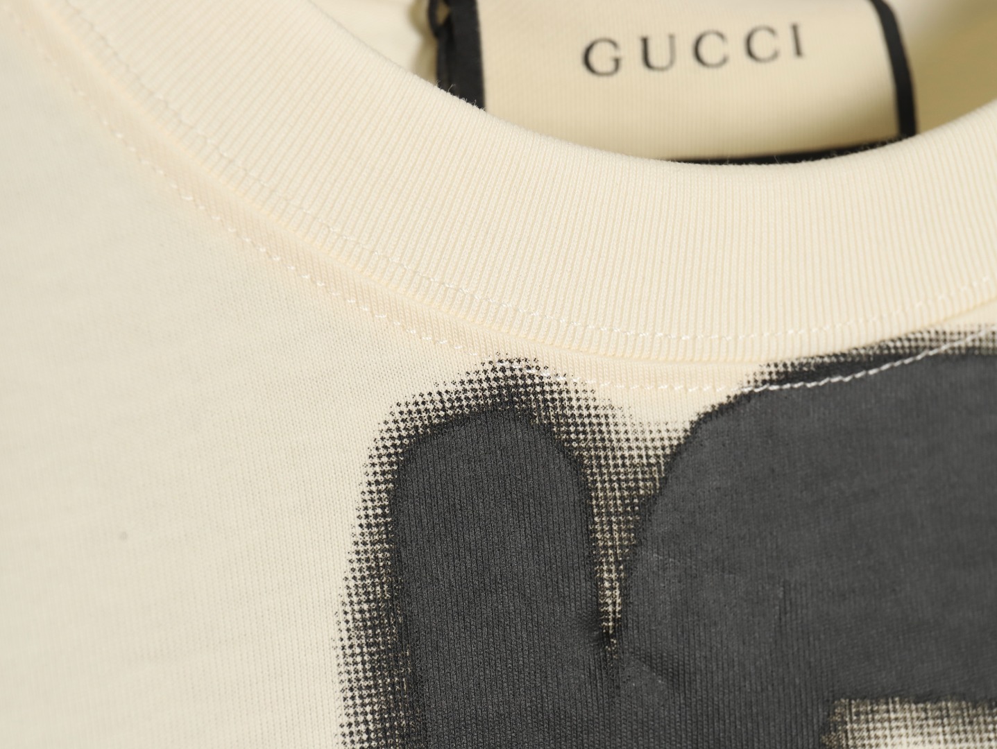 Gucci & Balenciaga joint graffiti letter print short-sleeve