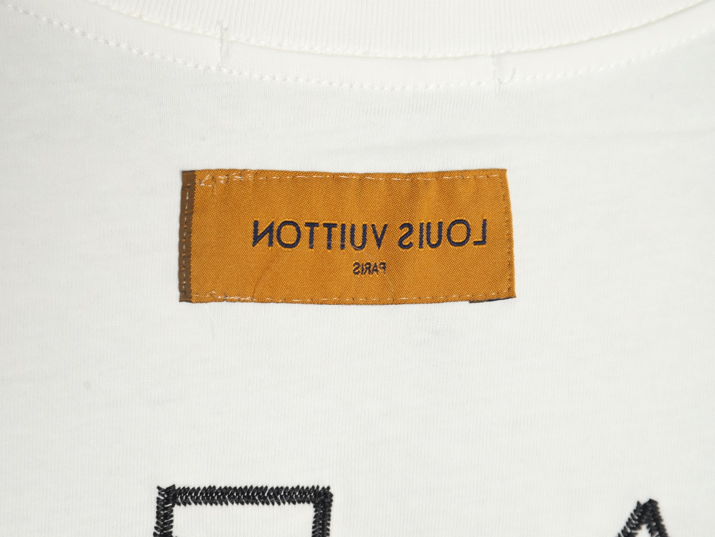 Louis Vuitton embroidered monogram logo short sleeves