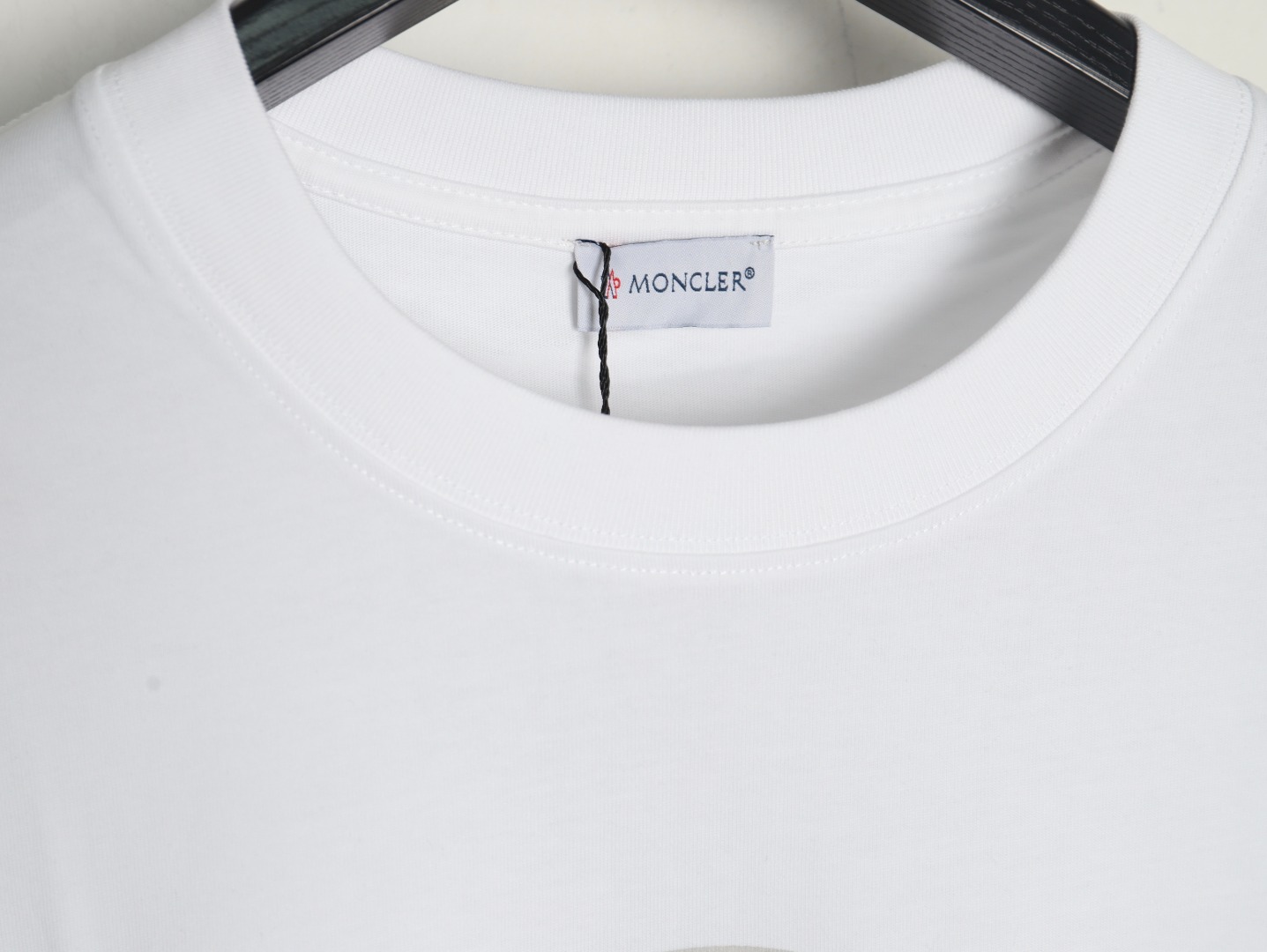 Moncler overlapping logo print short sleeves