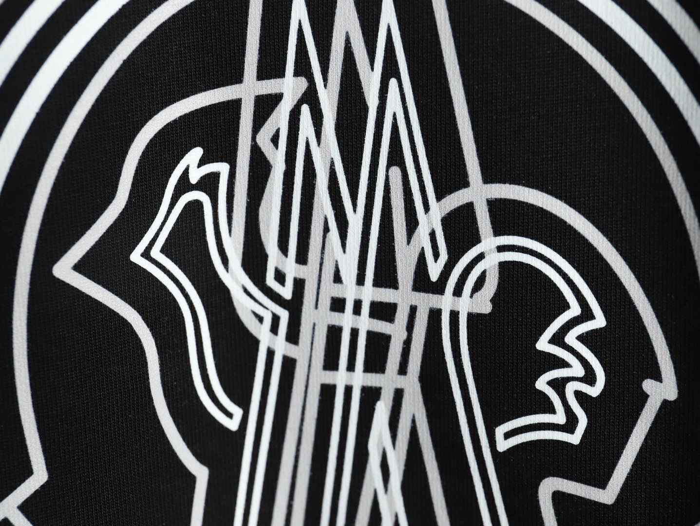 Moncler overlapping logo print short sleeves TSK1
