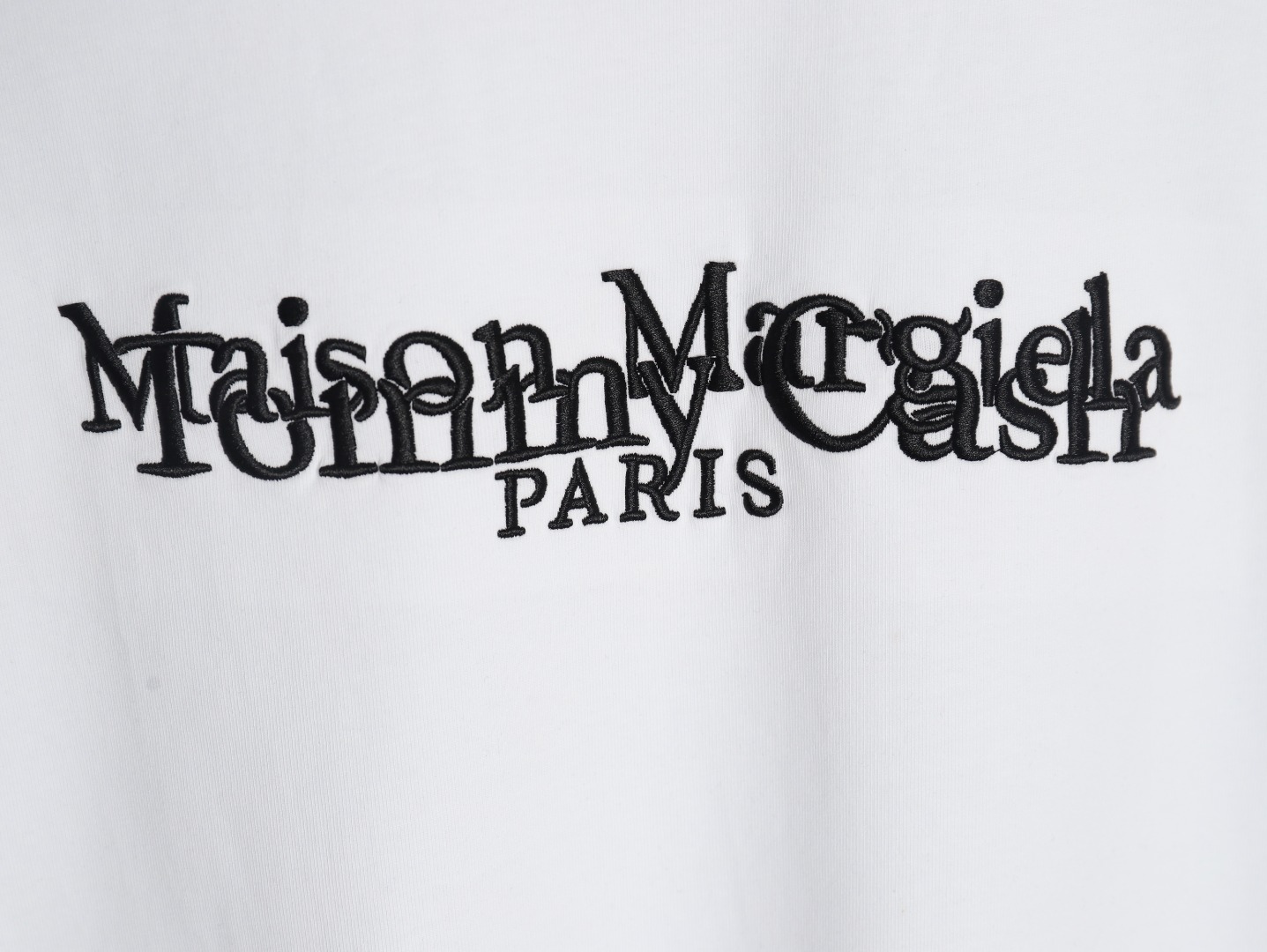 Maison Margiela & Tommy Cash embroidered logo crew neck short sleeve T-shirt