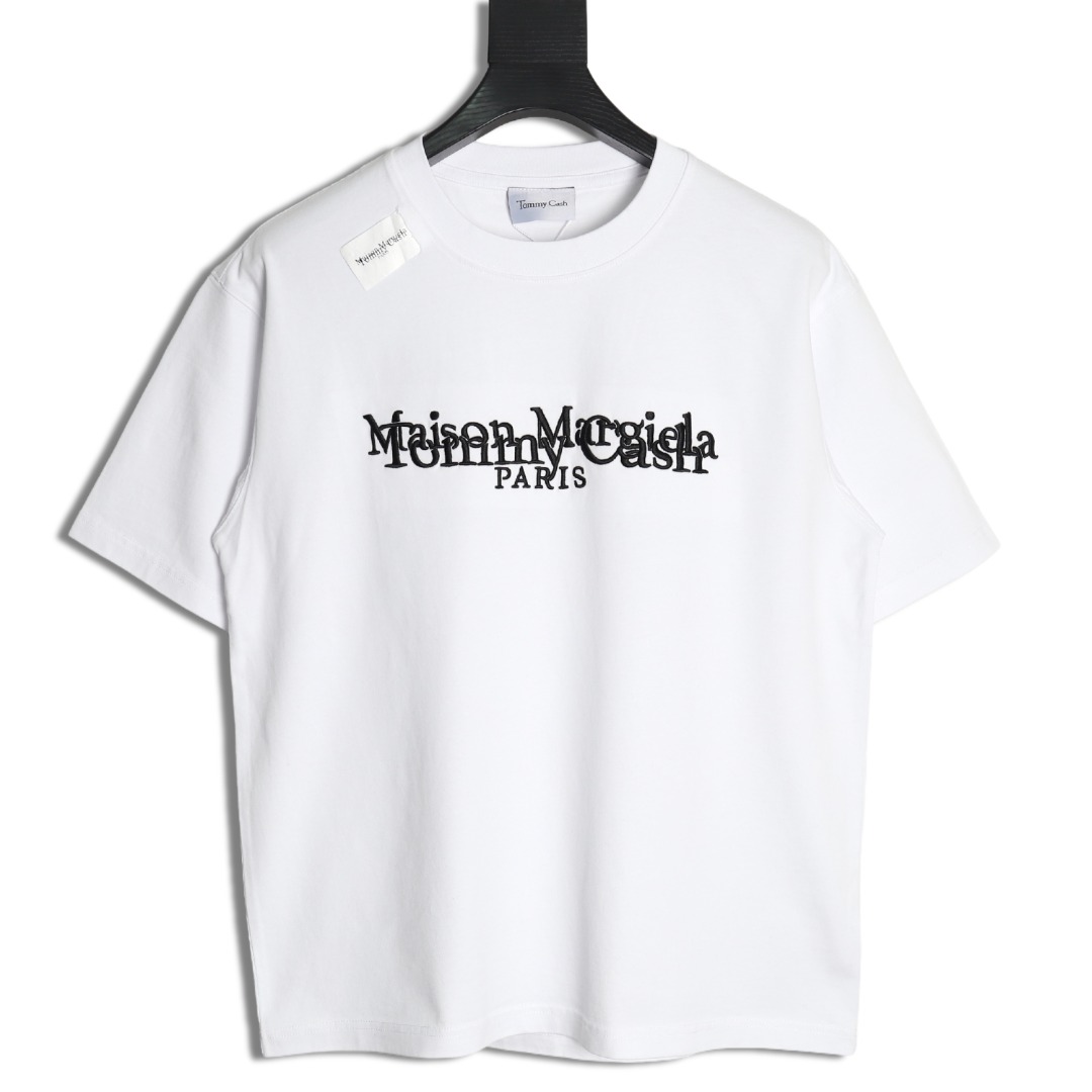 Maison Margiela & Tommy Cash embroidered logo crew neck short sleeve T-shirt