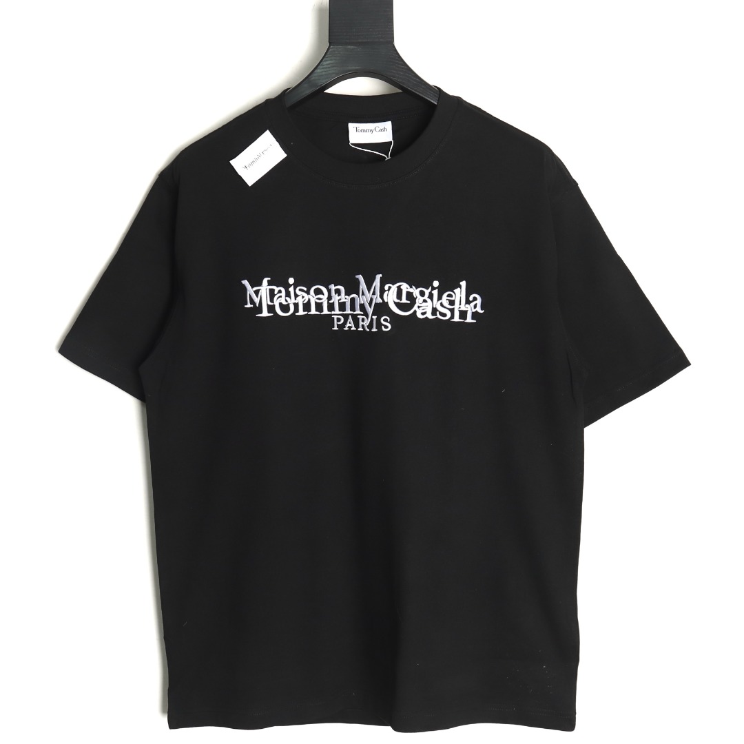 Maison Margiela & Tommy Cash embroidered logo crew neck short sleeve T-shirt TSK1