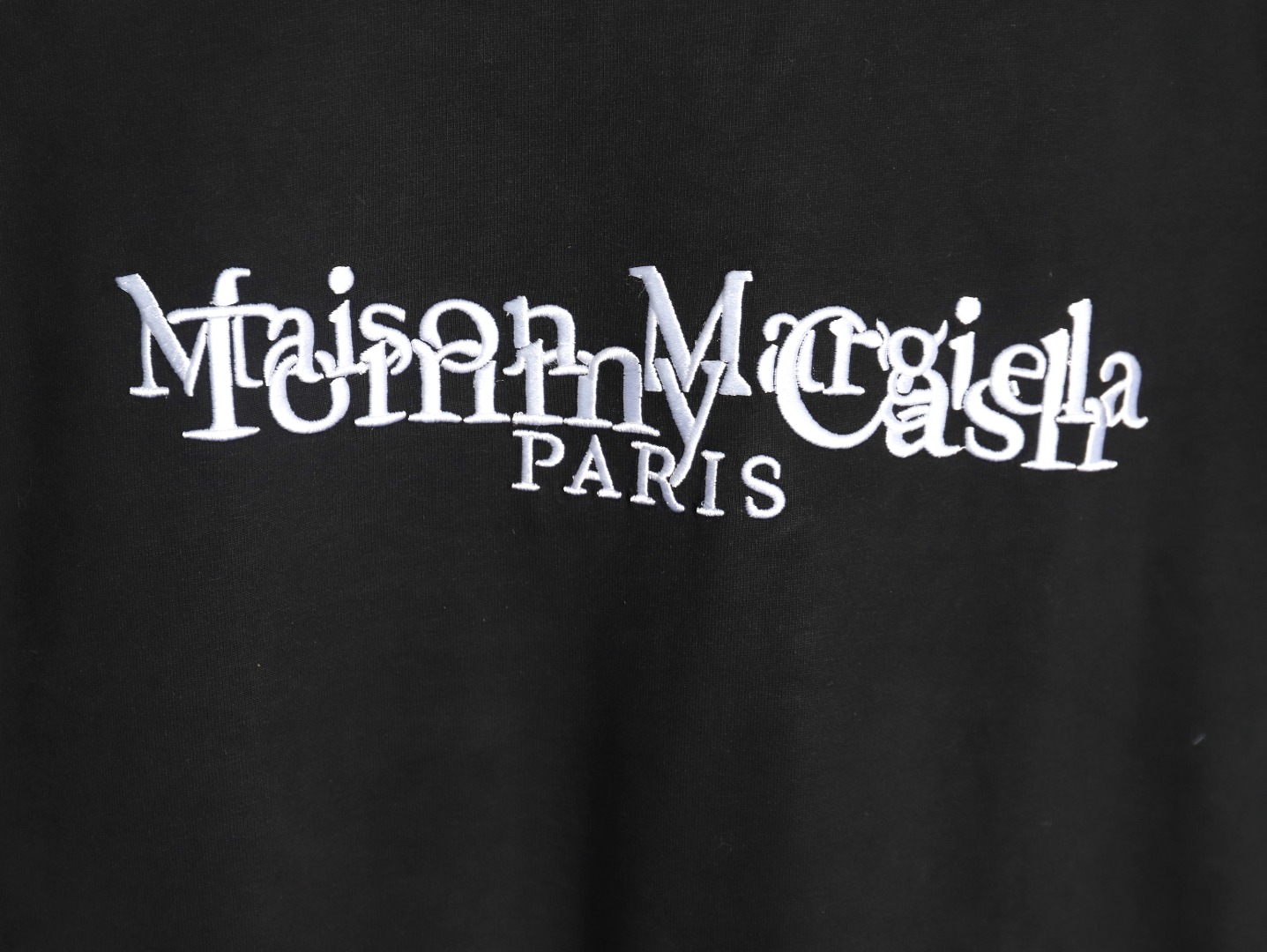 Maison Margiela & Tommy Cash embroidered logo crew neck short sleeve T-shirt TSK1