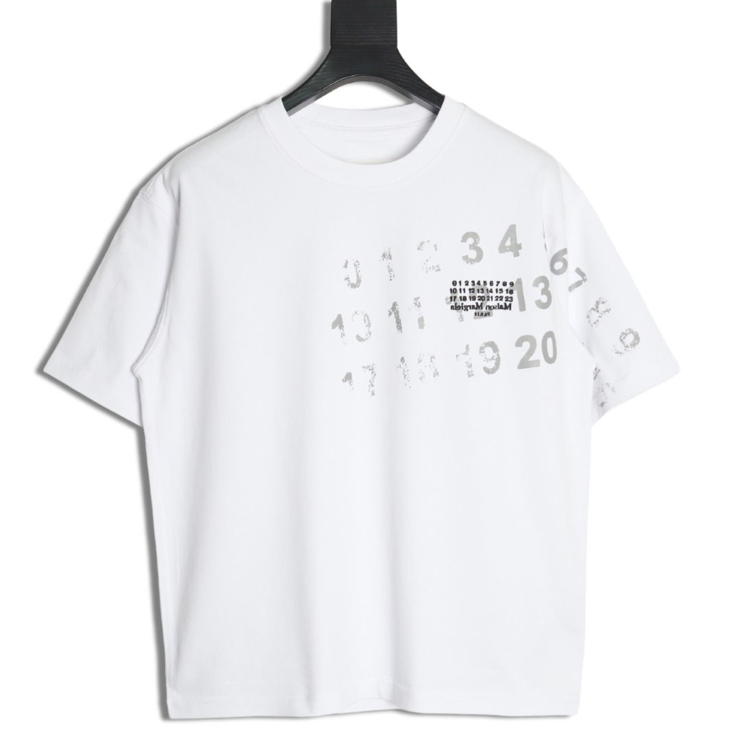 Maison Margiela digital painting mottled graffiti round neck short-sleeved T-shirt