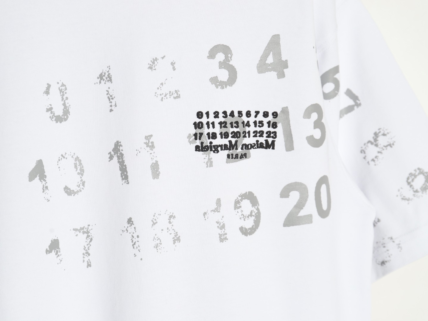 Maison Margiela digital painting mottled graffiti round neck short-sleeved T-shirt