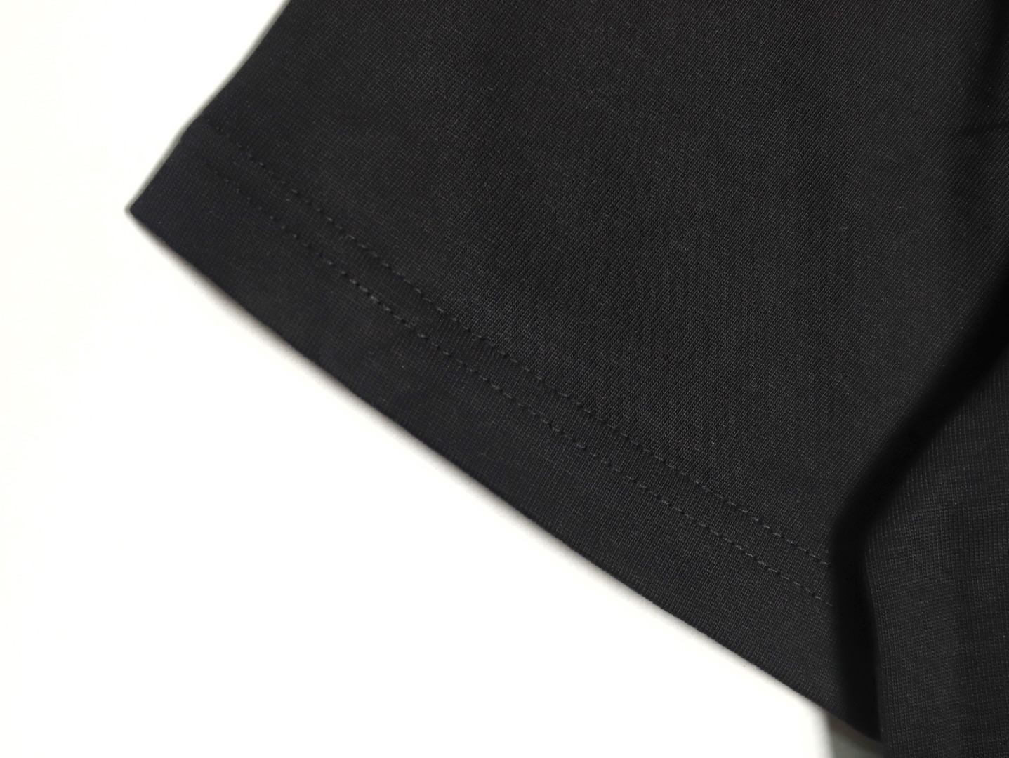 Prada neckline letter embroidery triangle logo short sleeves TSK1