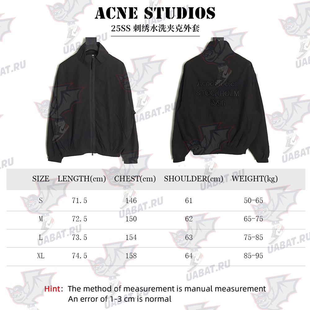 Acne Studios embroidered washed jacket TSK1