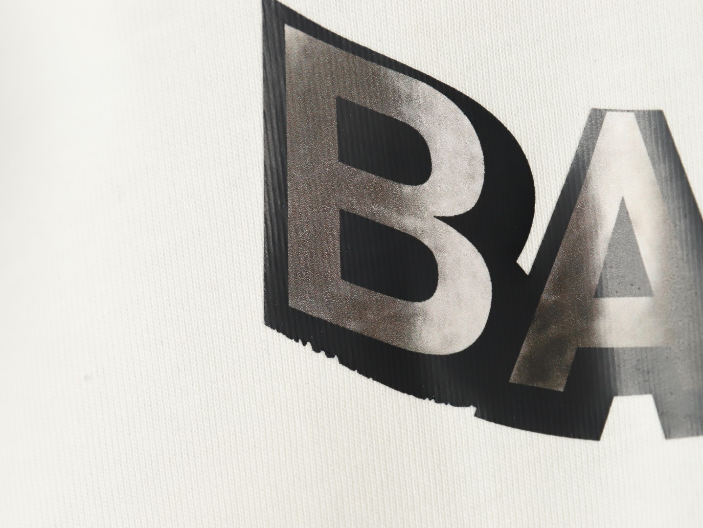Balenciaga Twisted Letters Short Sleeve T-Shirt