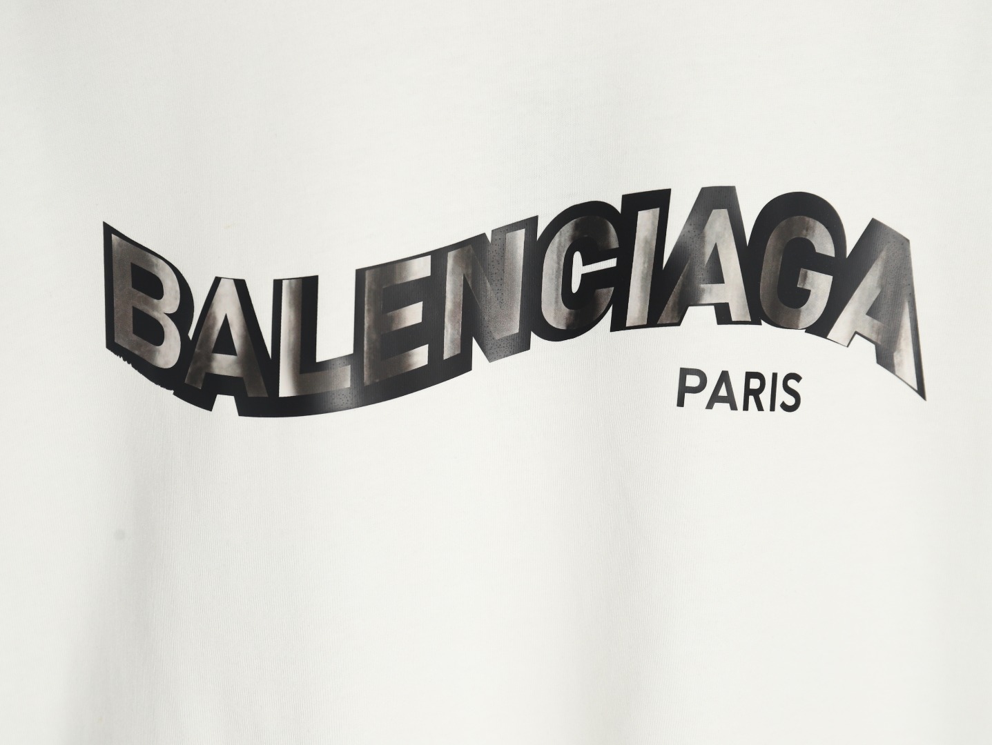 Balenciaga Twisted Letters Short Sleeve T-Shirt