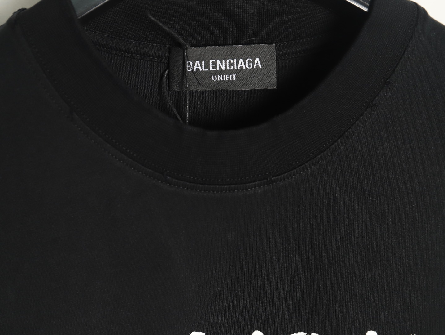 Balenciaga Hand-painted graffiti print washed short-sleeves TSK1