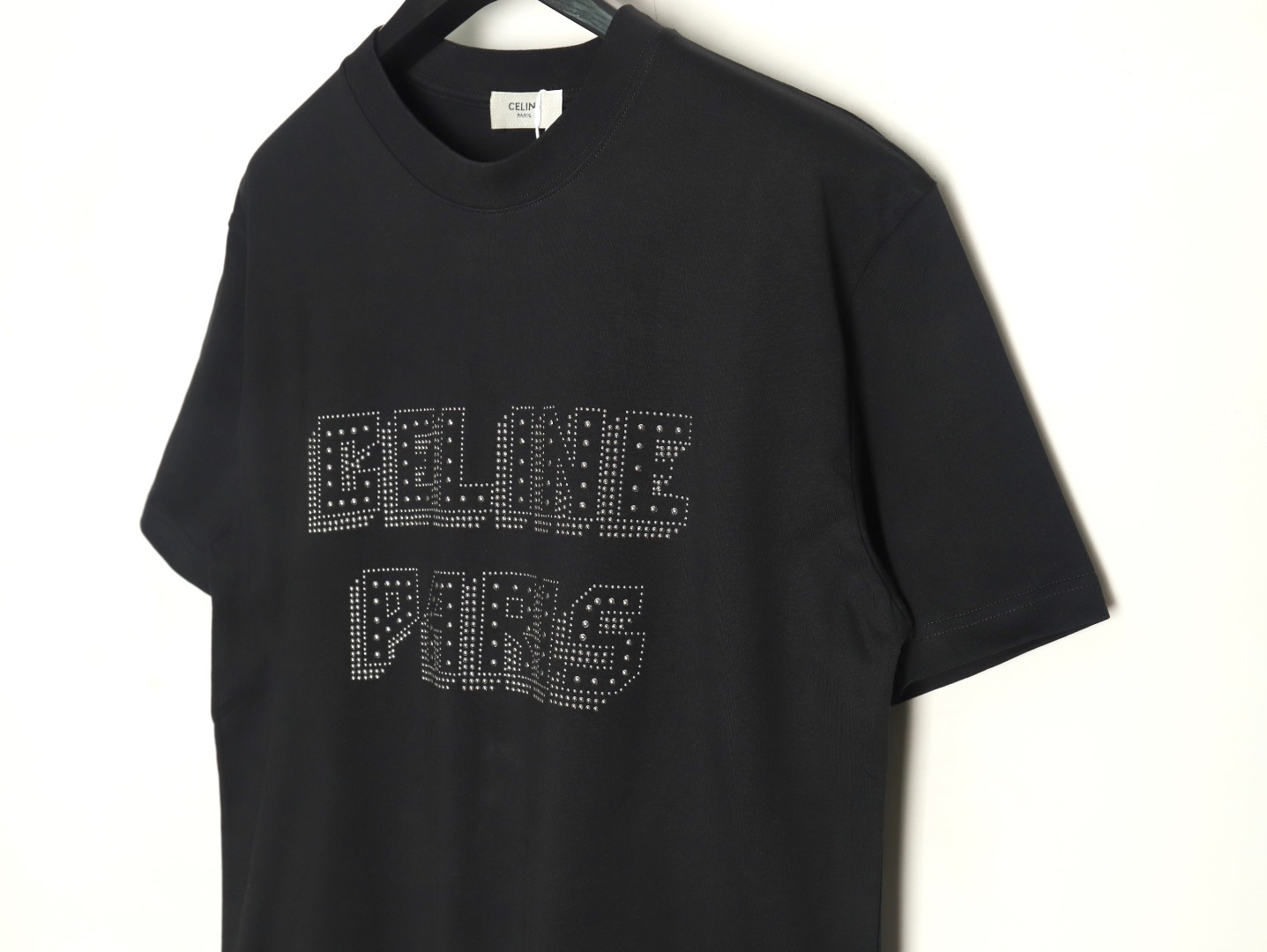 Celine rivet letter heavy industry short sleeves