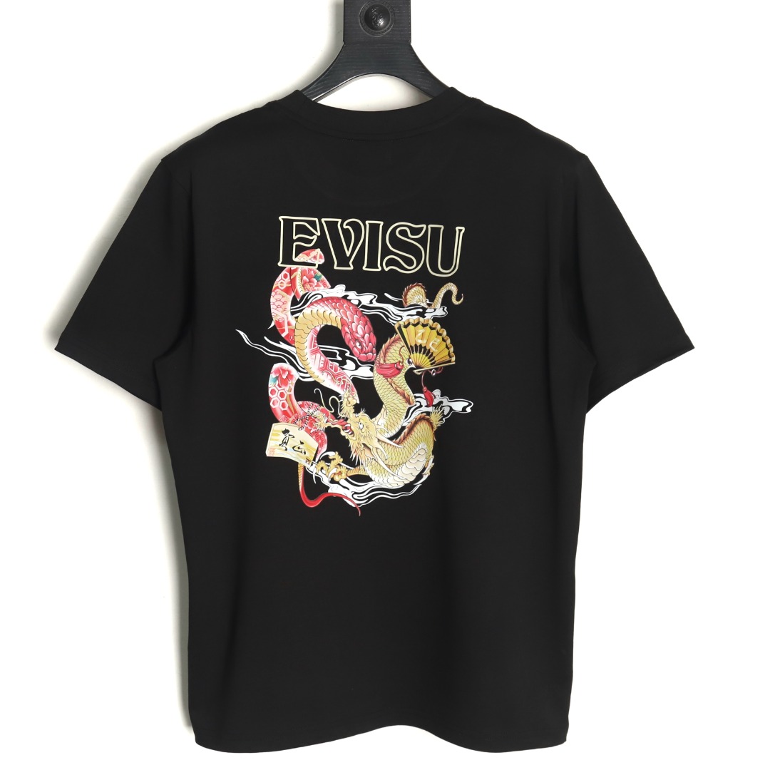 Evisu Year of the Snake limited edition dragon and snake print short sleeves
