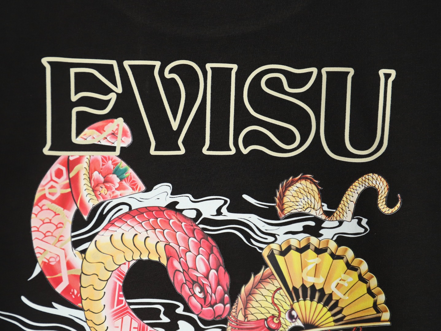 Evisu Year of the Snake limited edition dragon and snake print short sleeves
