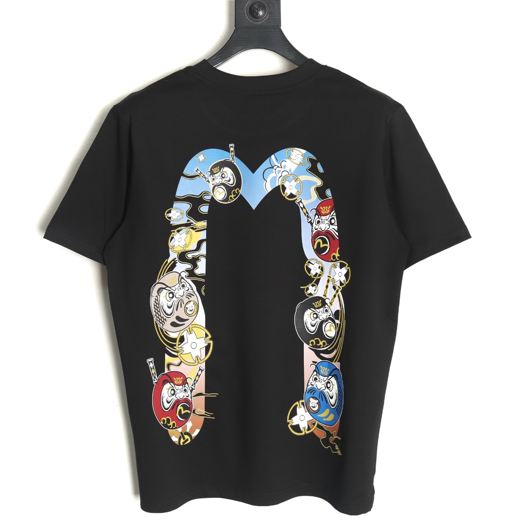 Evisu Buddha head large M print short sleeves