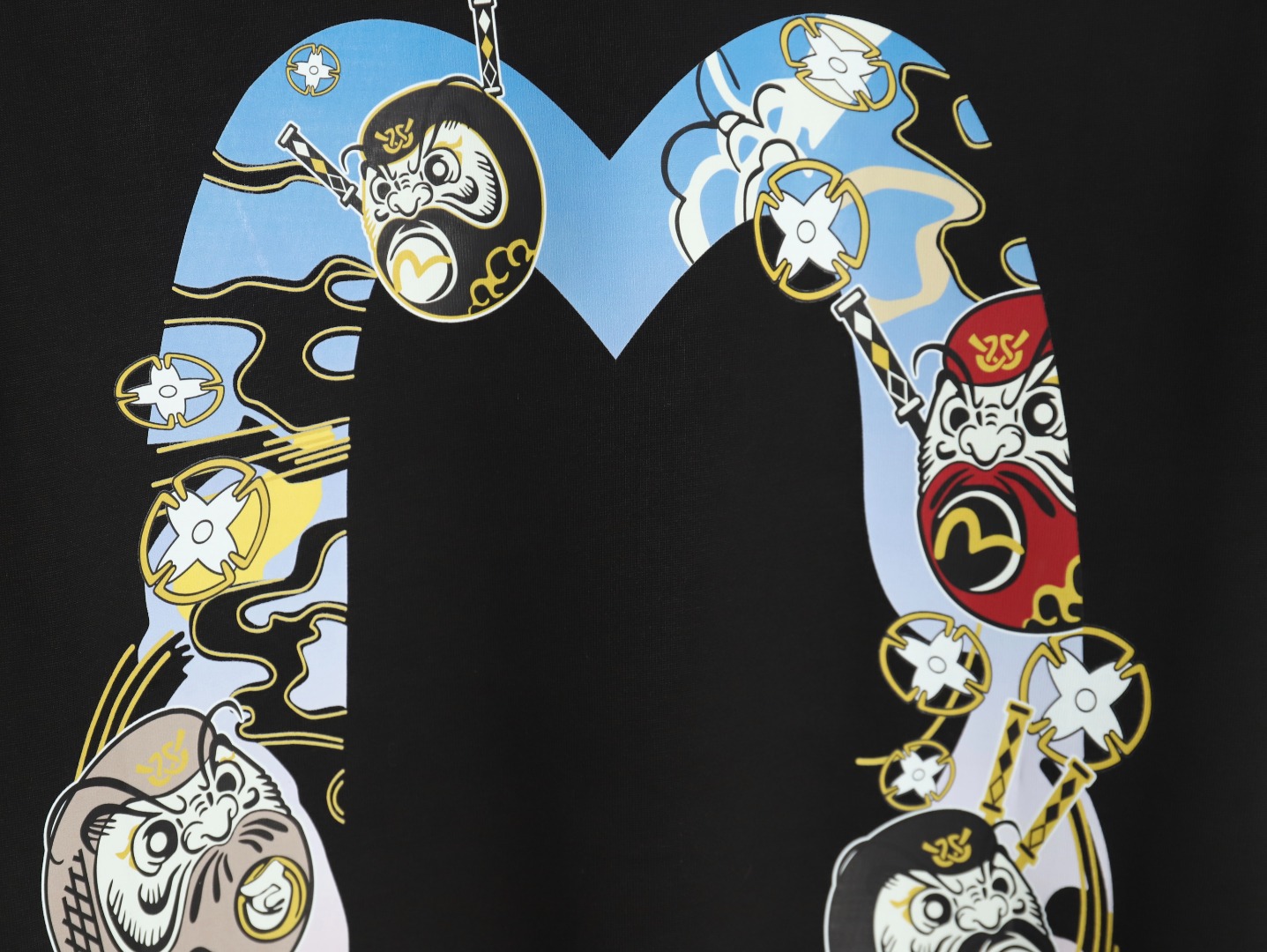 Evisu Buddha head large M print short sleeves