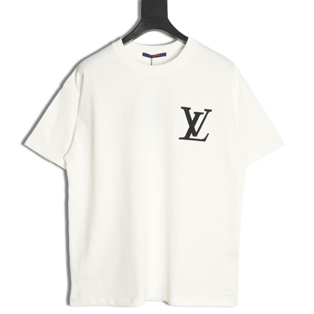 Louis Vuitton Back Checkerboard Short Sleeve T-Shirt