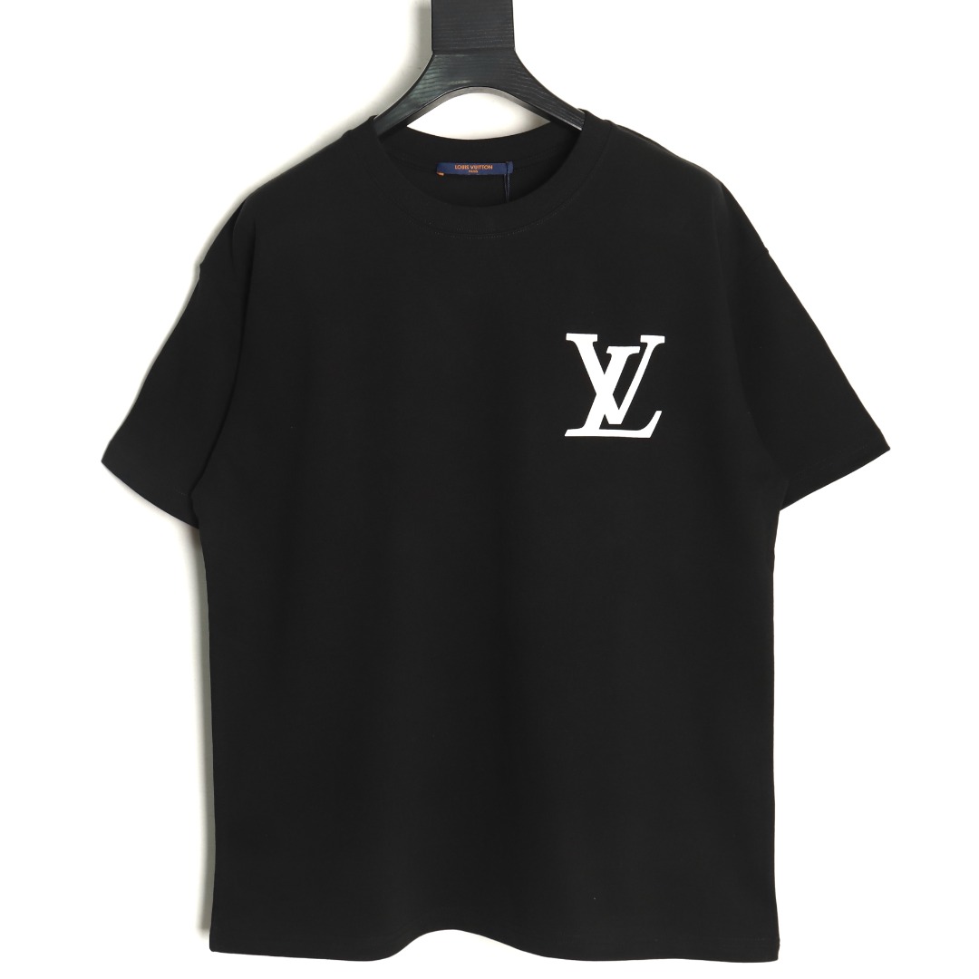 Louis Vuitton Back Checkerboard Short Sleeve T-Shirt TSK1