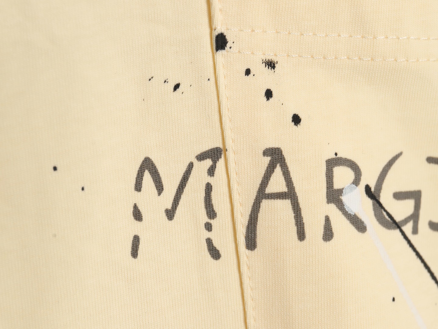 Maison Margiela splash print short-sleeved T-shirt