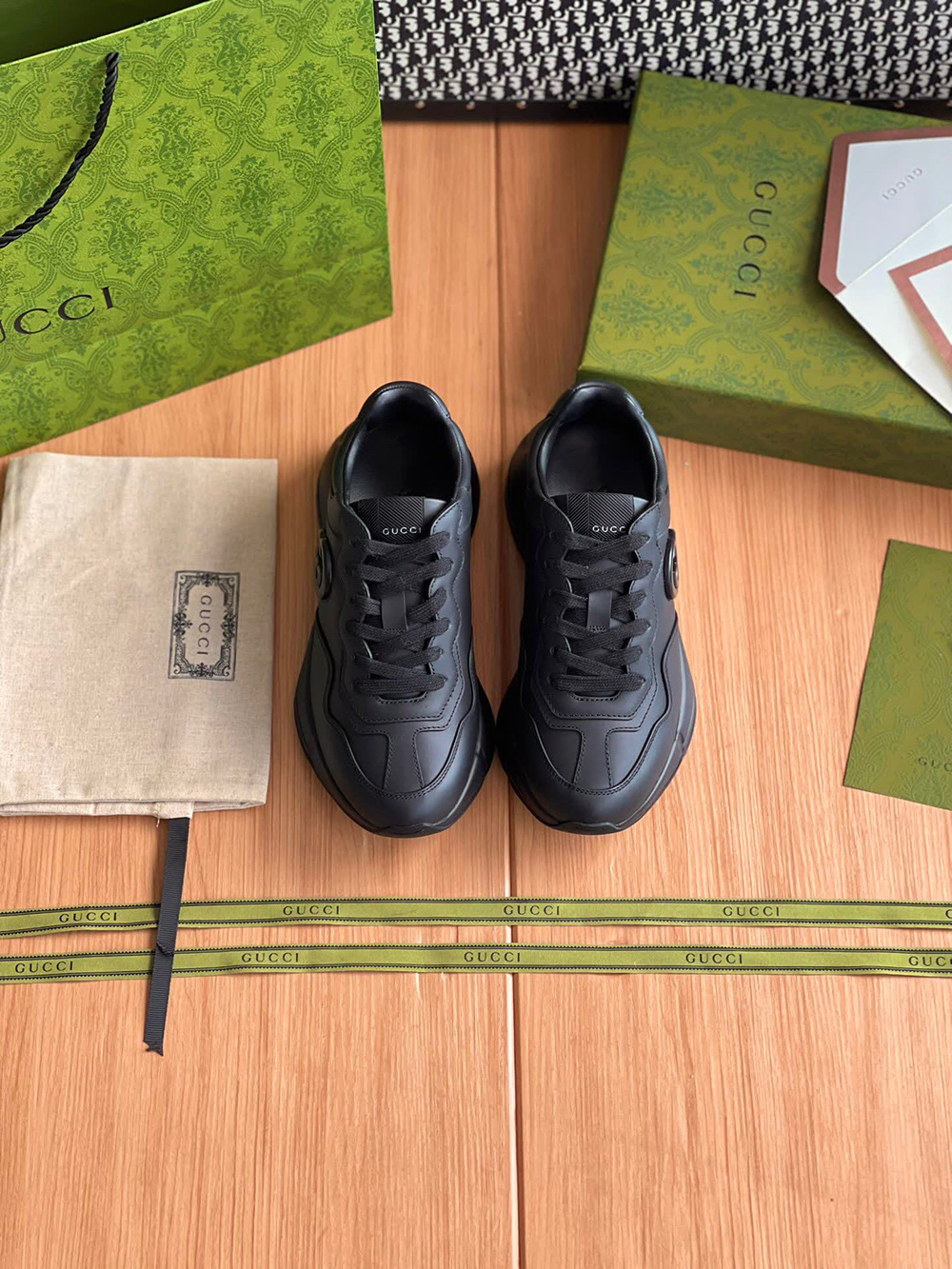 Gucci GG Rhyton Retro Casual Sneakers