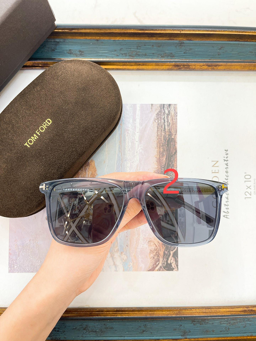 Tom Ford Eyewear Fletcher Square Frame Sunglasses FT0832N