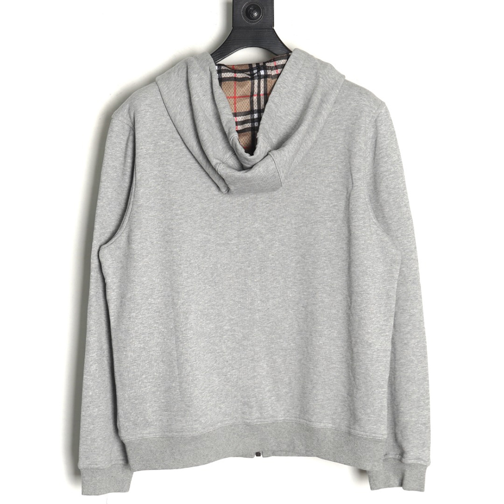 Burberry silicone logo-lined check hooded jacket