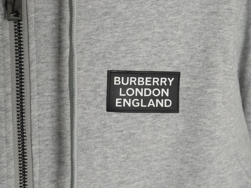 Burberry silicone logo-lined check hooded jacket