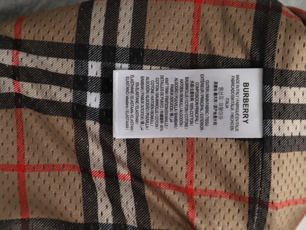 Burberry silicone logo-lined check hooded jacket