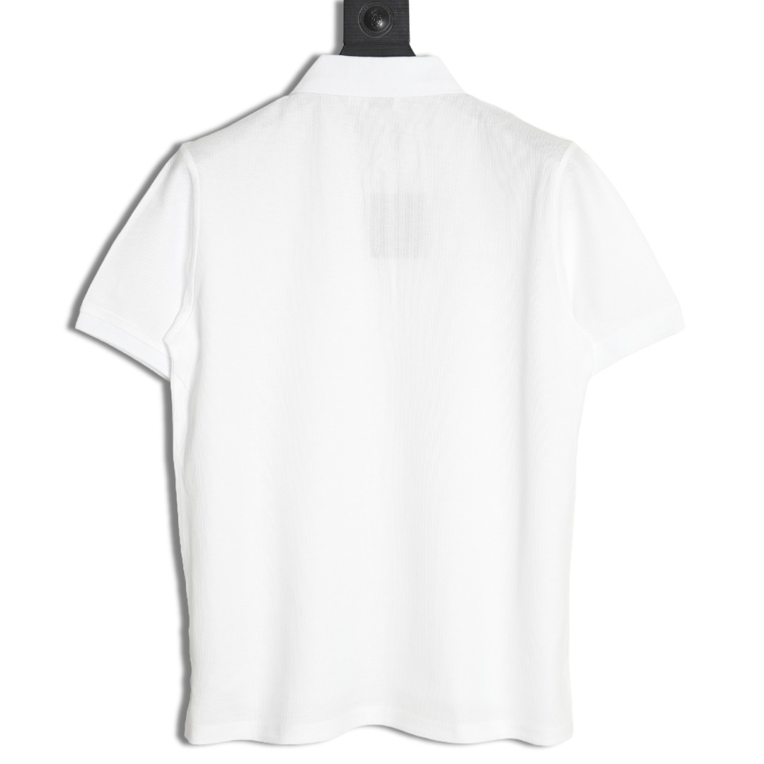 Burberry chest B-embroidered short-sleeved polo shirt