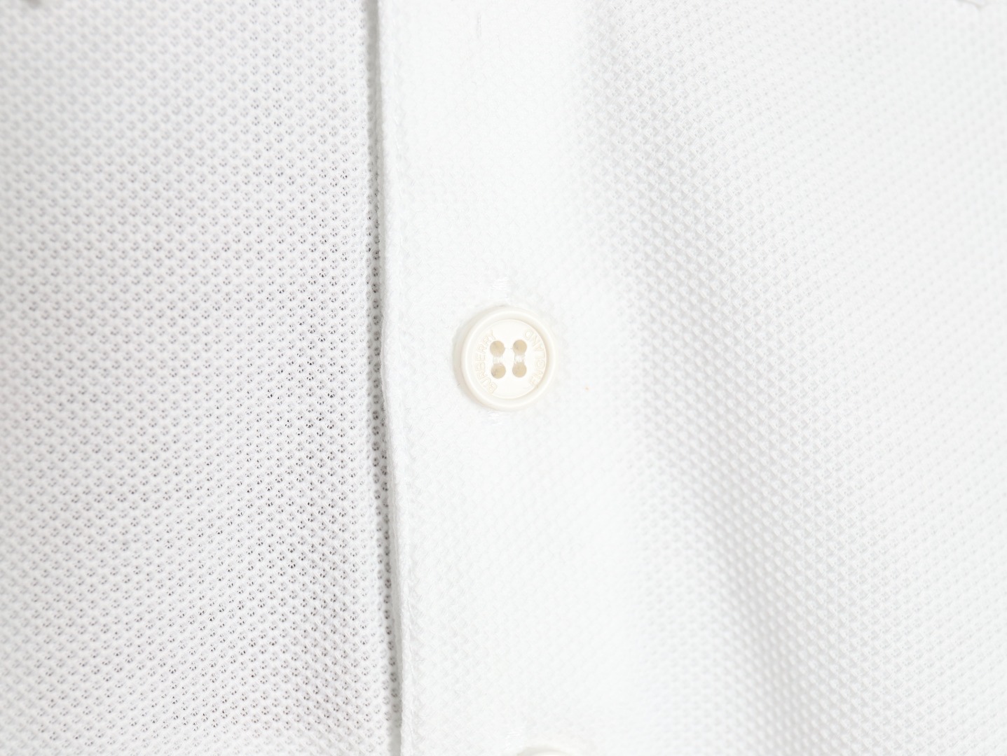 Burberry chest B-embroidered short-sleeved polo shirt