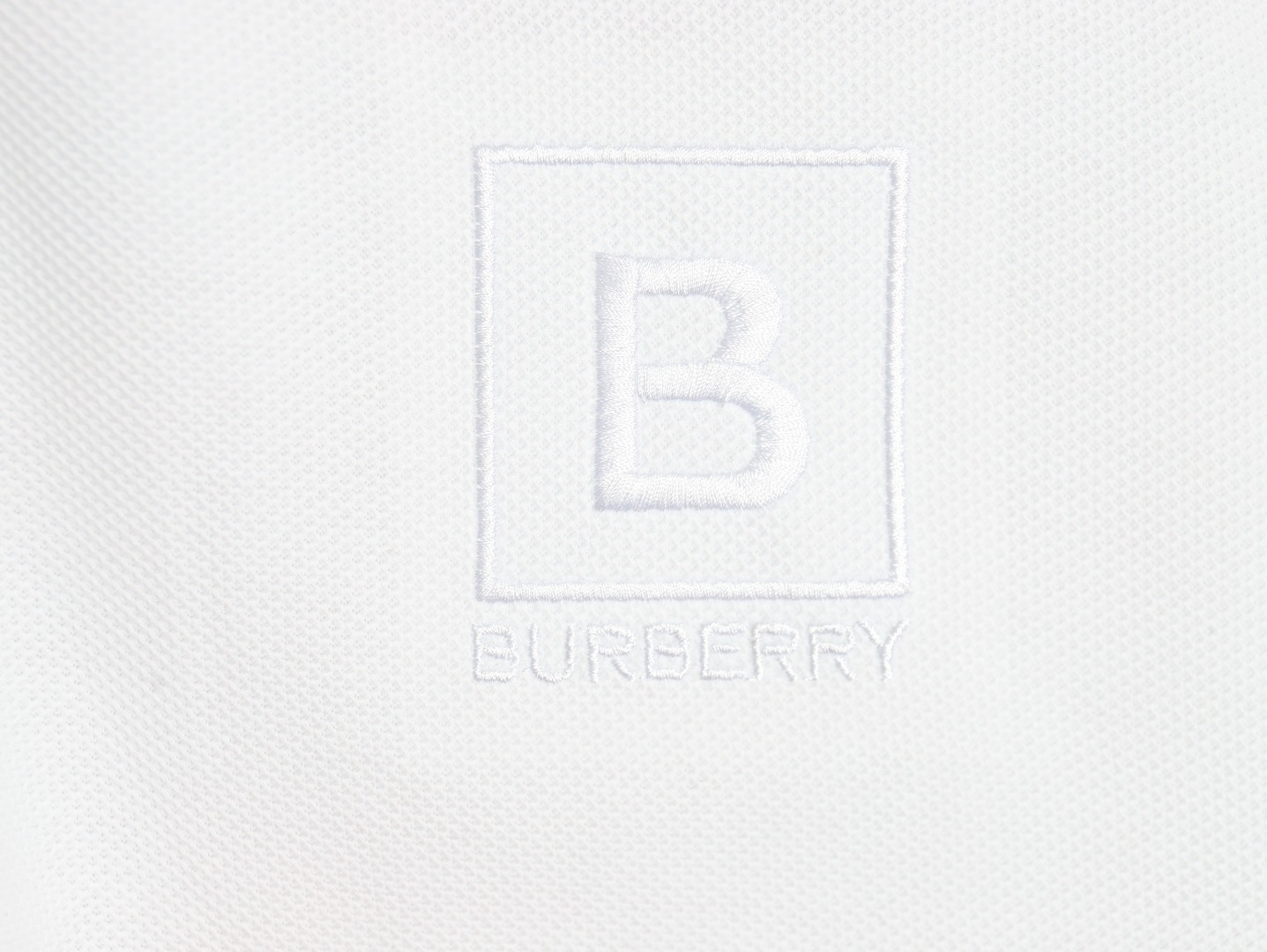 Burberry chest B-embroidered short-sleeved polo shirt