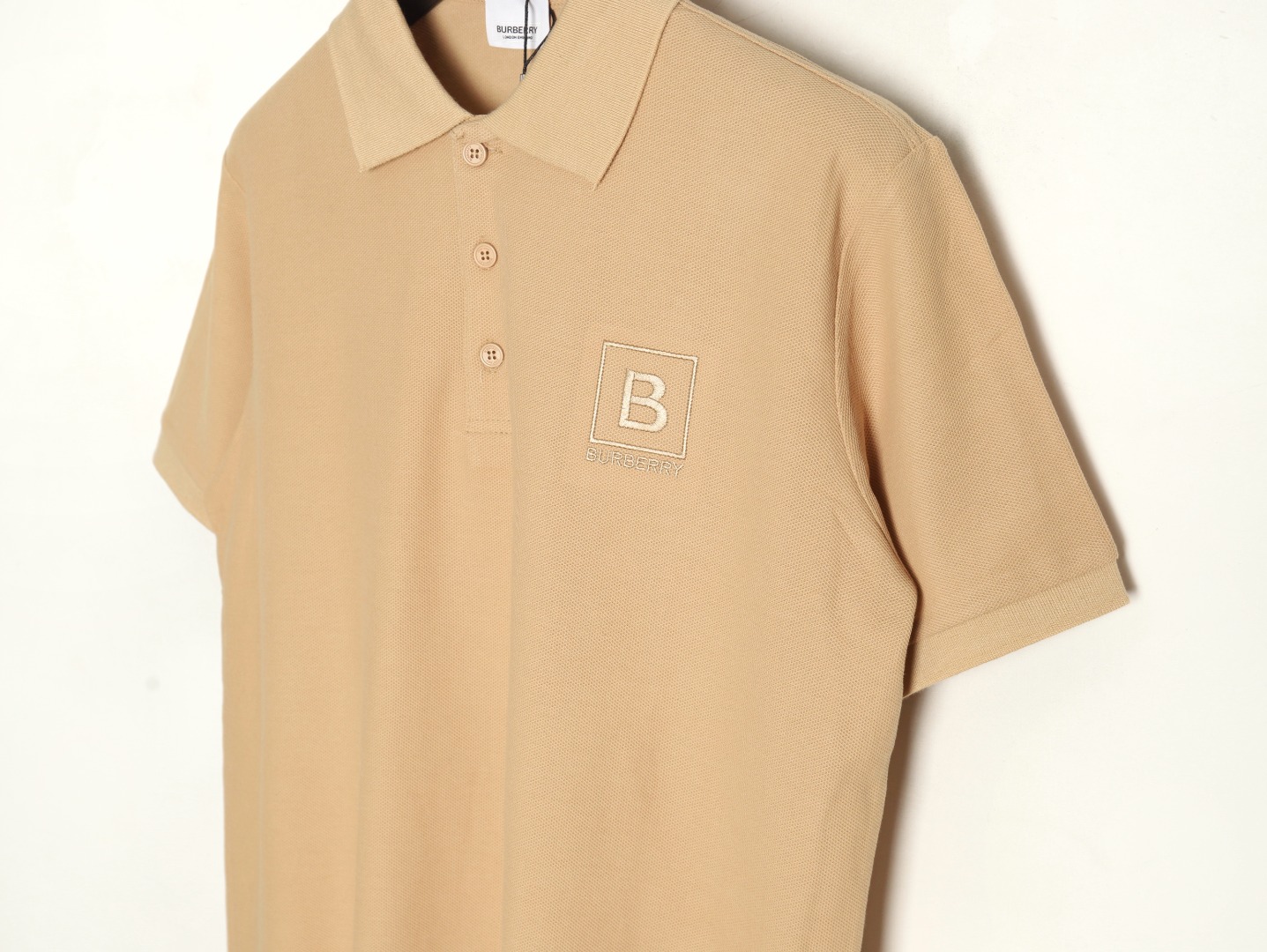 Burberry chest B-embroidered short-sleeved polo shirt TSK1