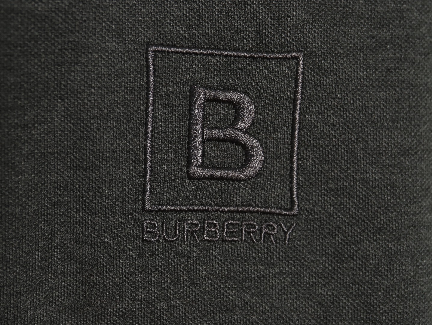 Burberry chest B-embroidered short-sleeved polo shirt TSK2