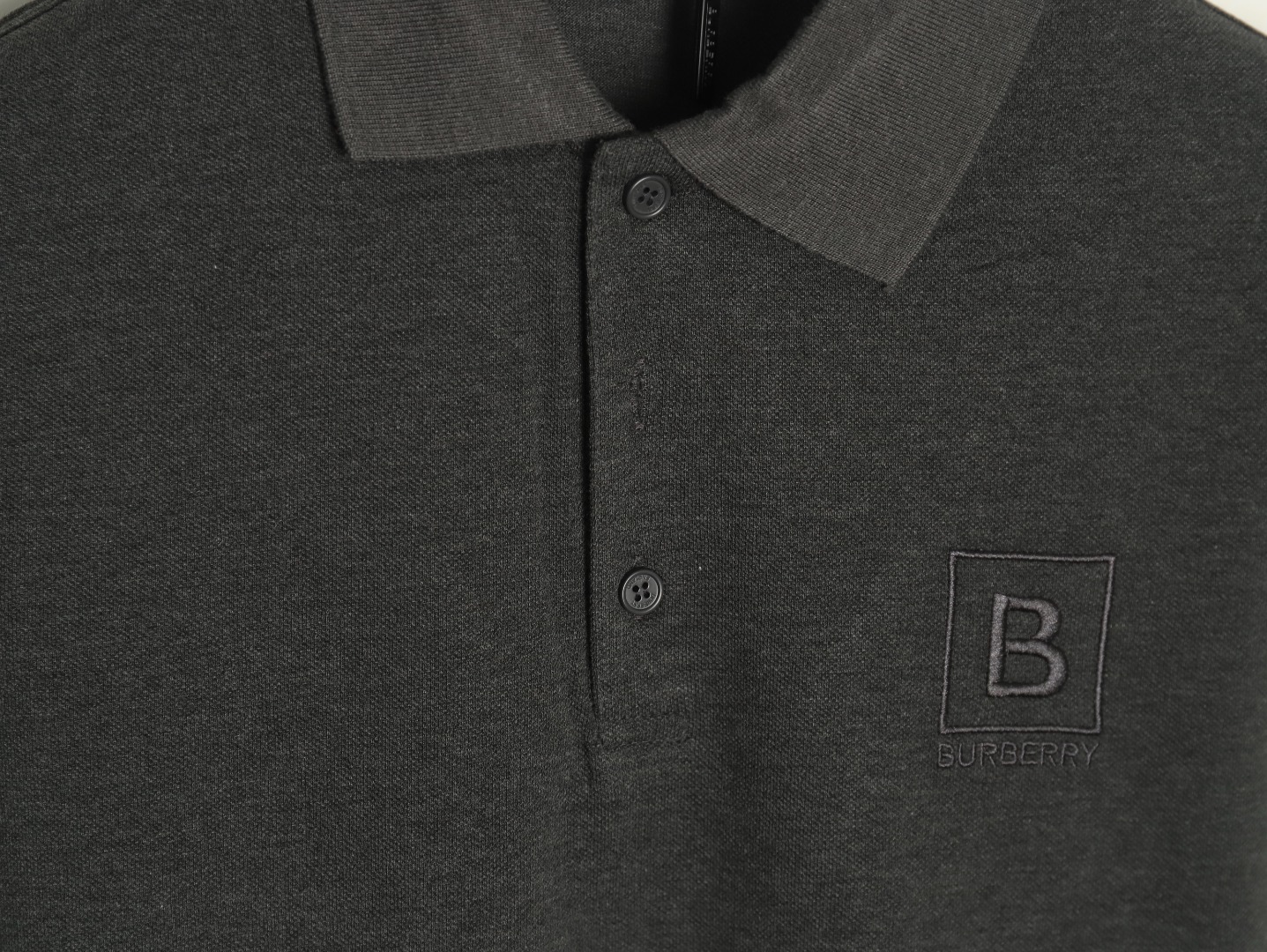 Burberry chest B-embroidered short-sleeved polo shirt TSK2