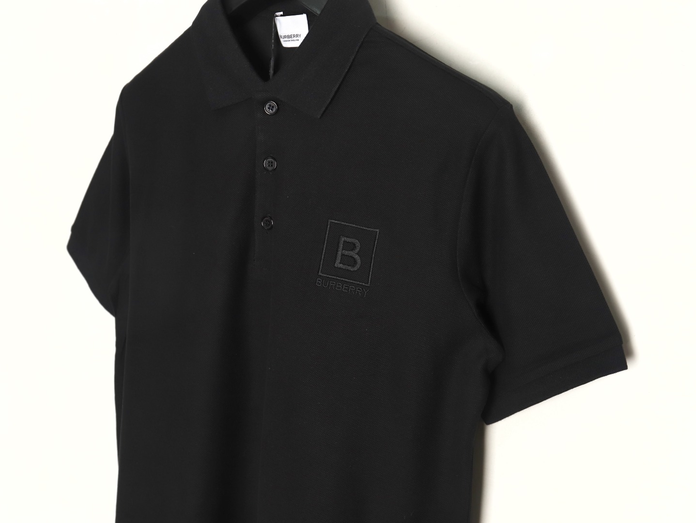 Burberry chest B-embroidered short-sleeved polo shirt TSK4