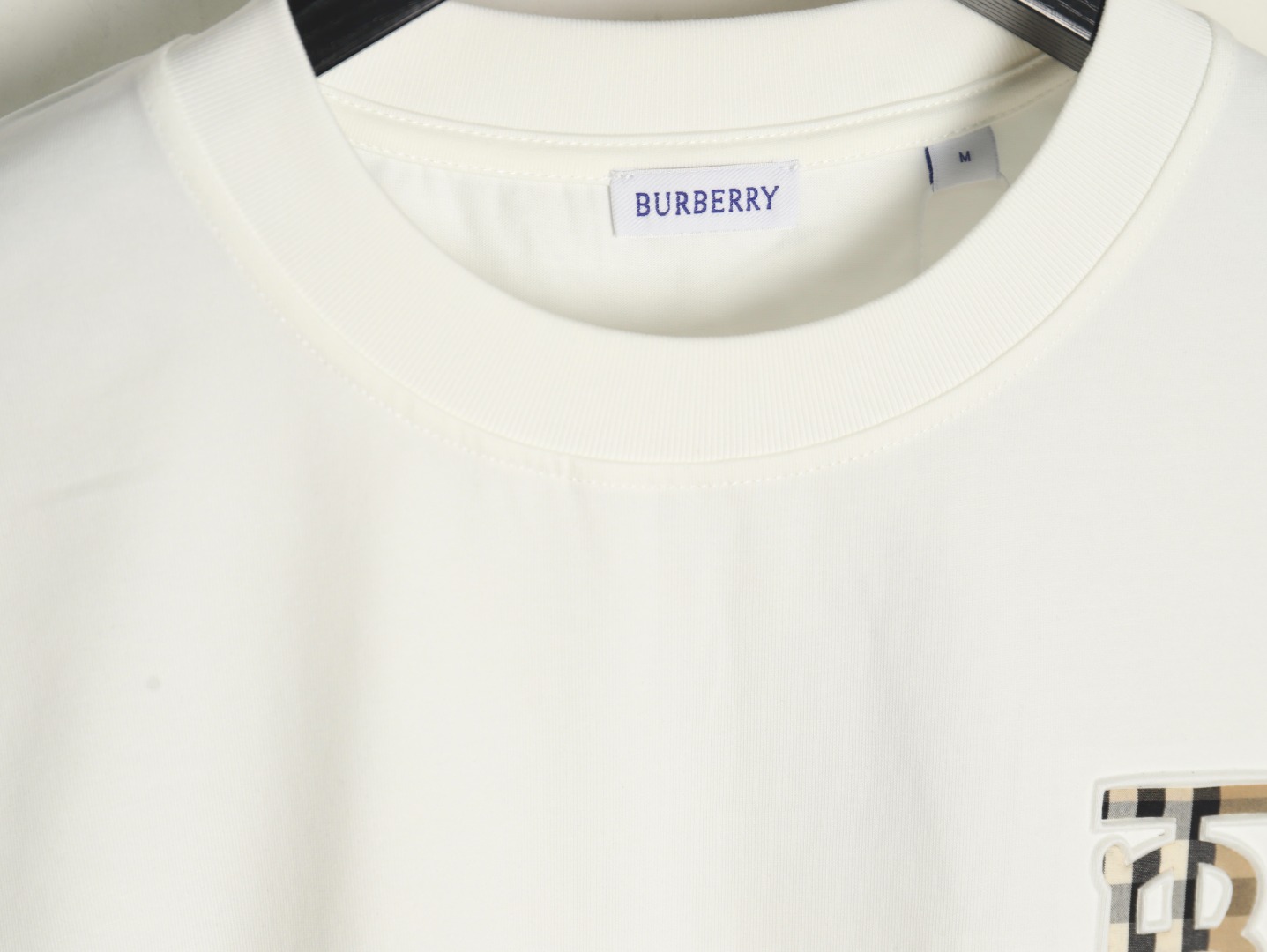 Burberry chest plaid B letter short sleeves
