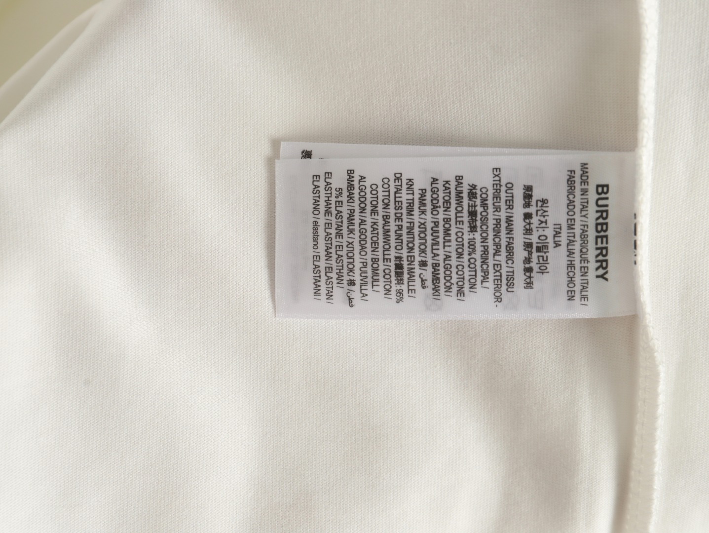Burberry chest plaid B letter short sleeves