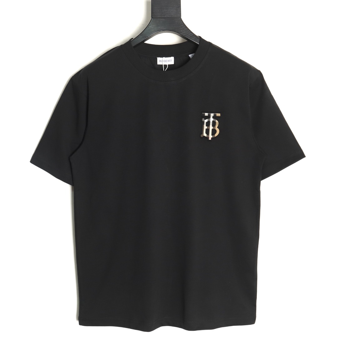 Burberry chest plaid B letter short sleeves TSK1