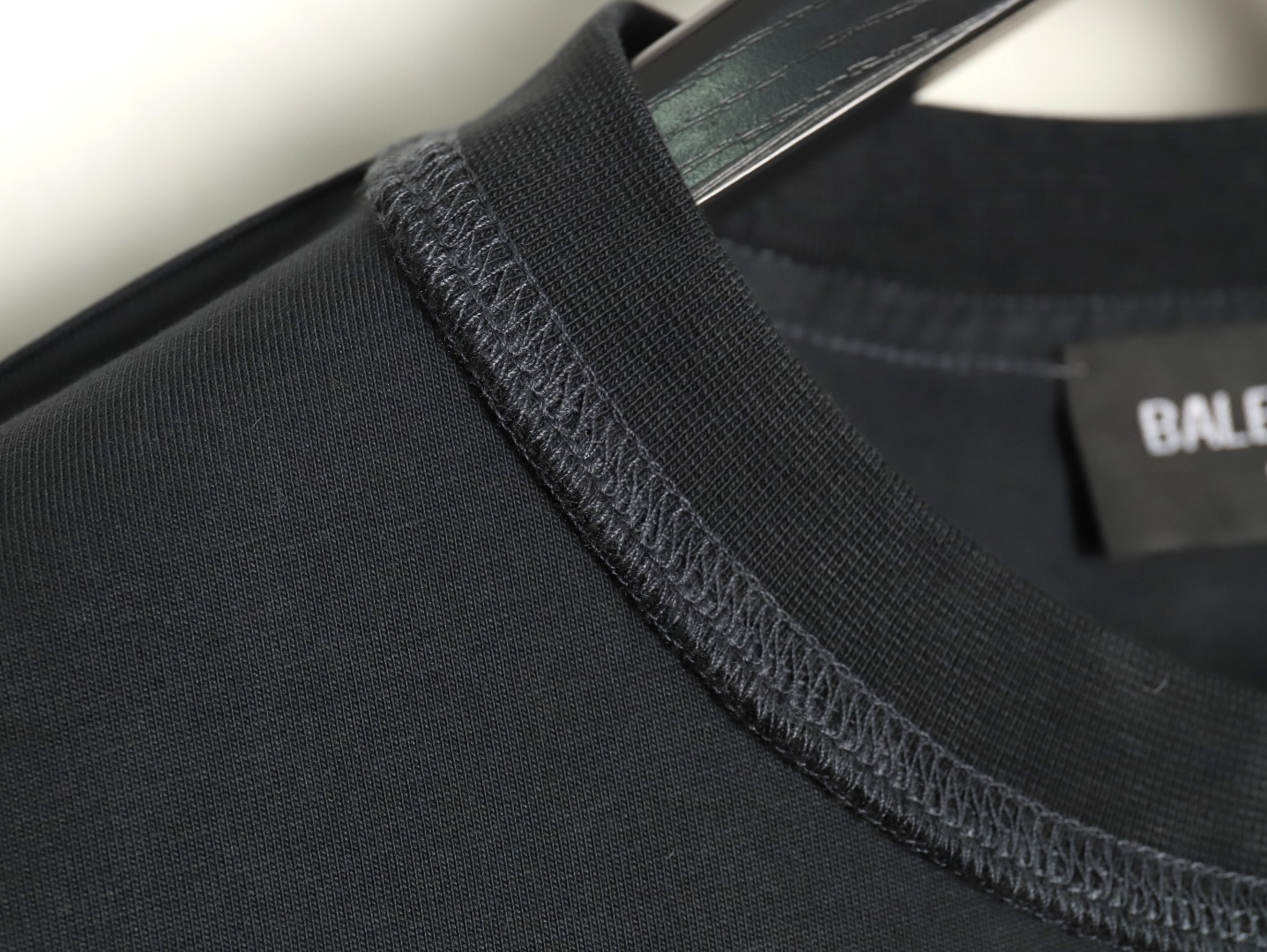 Balenciaga reverse stitching design dense English letters short sleeves