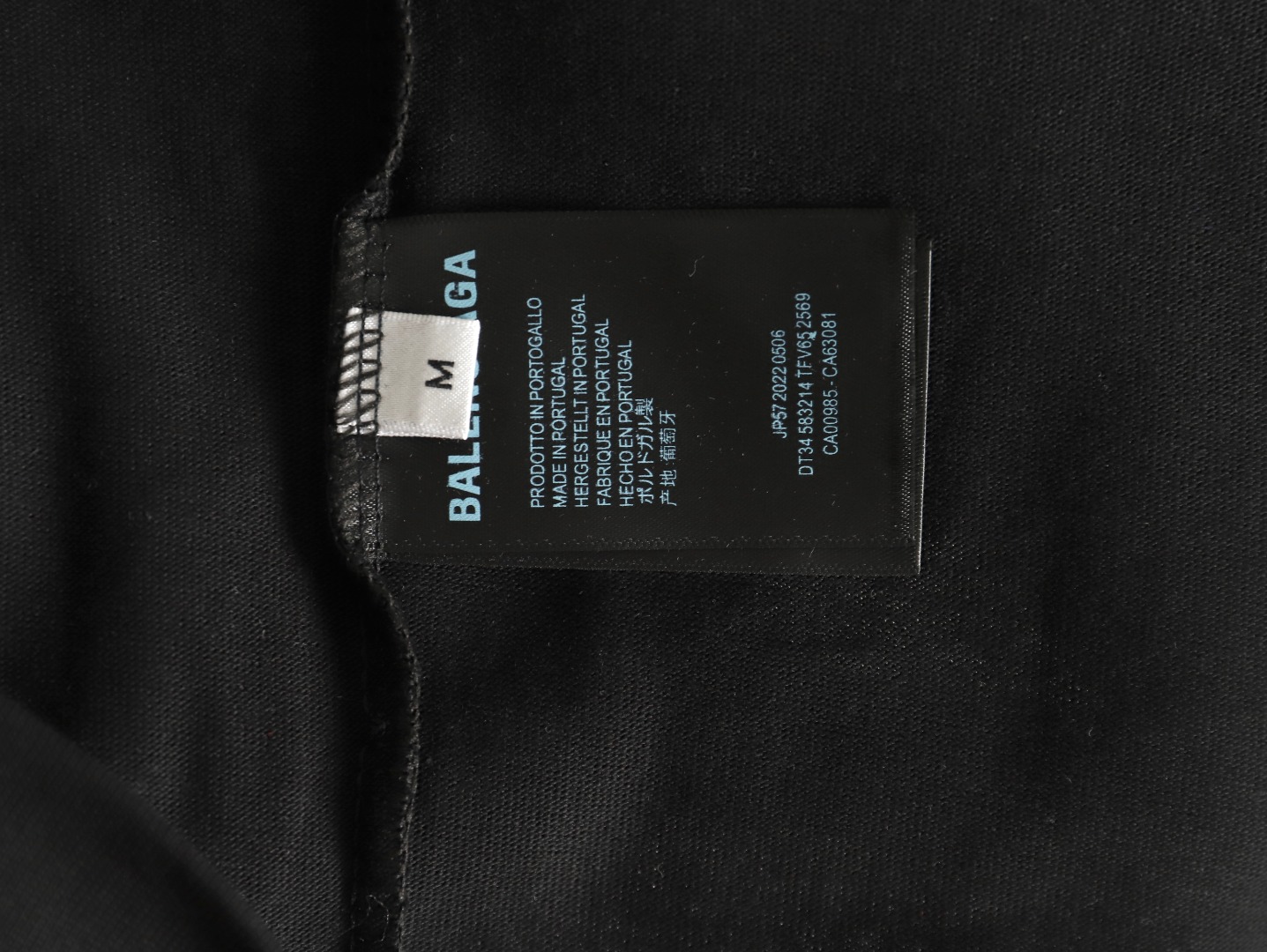 Balenciaga collar double B embroidered logo round neck short-sleeved T-shirt TSK1